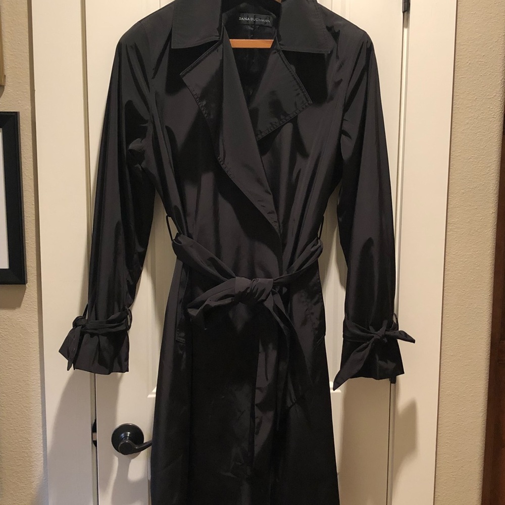 Chic black trench coat